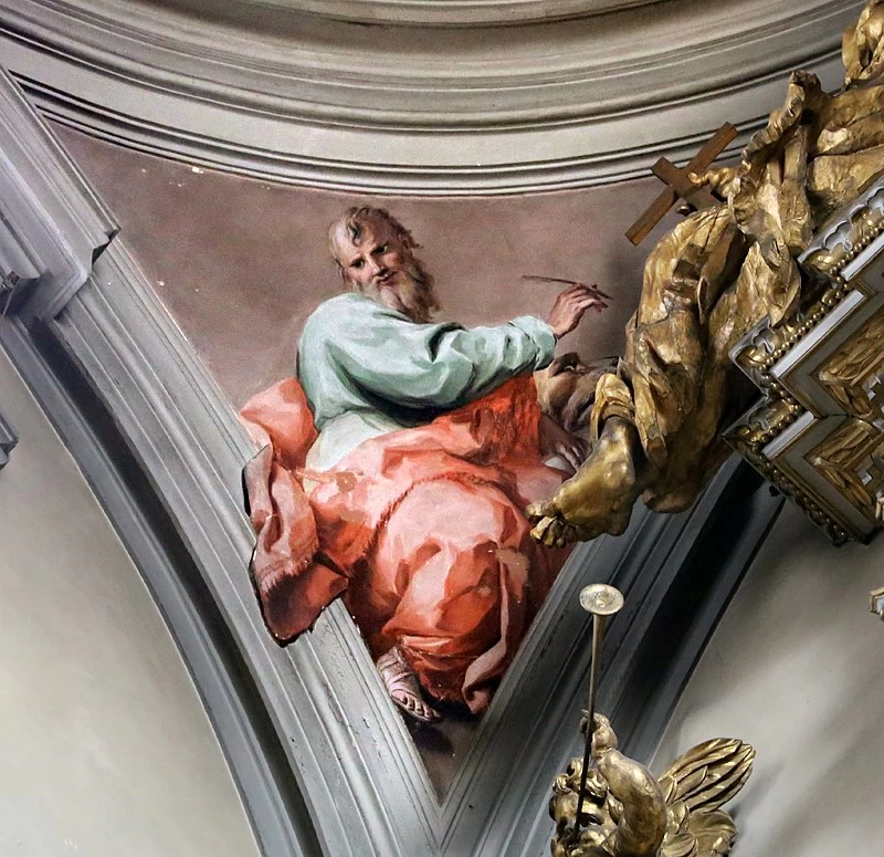 Visione paradisiaca ed evangelisti - dettaglio, san Marco, San Marco, Firenze